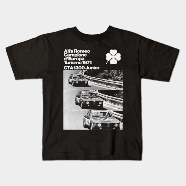 alfa shirt Kids T-Shirt by retroracing